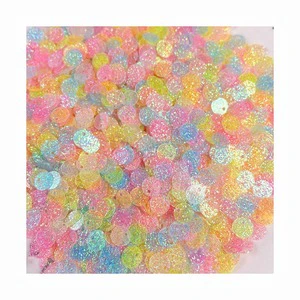 6mm Diy Christmas Party Round Shiny Glitter Sequins Bulk Nail Garment Sparkle Confetti Paillette Spangle PET Sequins With a Hole