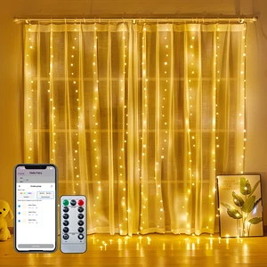 RSH 300 LED Curtain Light 8 Models 3M*3M Remote Control Window Fairy USB Operated for Wedding Parties Home Garden-Smart Home