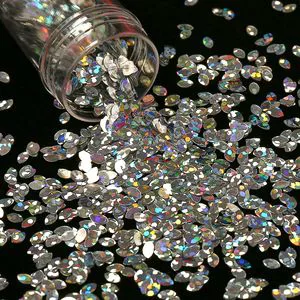 High Quality Silver Rice Shape Sequins GRS & OEKO Sequins for DIY Craft Wedding Party Ornament Bulk Factory Supply