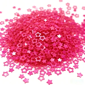 Plastic Adjustable Loose Sequins Glitter Hollow Star Paillettes for Nail Art Manicure DIY Crafts Scrapbooking Clothing Party