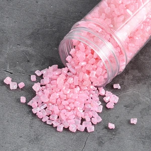 Hot Sell Fancy Bulk Wholesale Cyrstal Rainbow Fairy Dust Square Cake Decoration Edible Glitter Powder