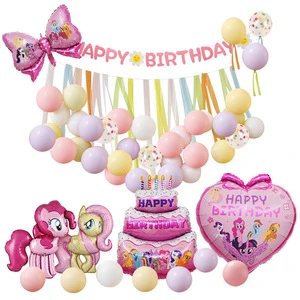Magical Pony Collection | High-End Latex Round Macaron Balloon Set for Birthday & Holiday Backdrops LILIS