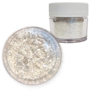 Edible Beverage Glitter Dust Cupcake Pearls White Food Grade Brew Glitter for Drinks Cake and Candy Decorating Cocktail