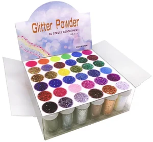 Acrylic Glitter Powder Arts Crafts Body/Face Makeup Nail Art Amateur Children Customized Packaging 2FL OZ OEM Party Supplies