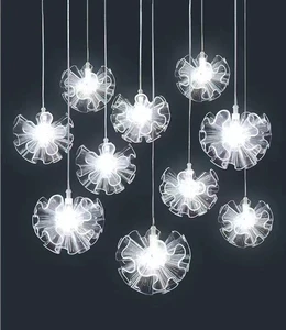 New Wedding Props Luminous Embroidery Ball Chandelier Light for Home Wedding Decoration Light for Wedding Party