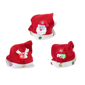 Jintai Factory Wholesale 2022 Trend Product Fashion Design Merry Christmas Led Light Santa Hat for Adults