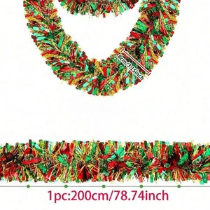 Popular Guaiguo Model 547 5-Layer Encrypted Plastic Moss Velvet Gold Red Green Foam Ribbon Mixed Christmas Garlands Wreaths