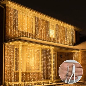10m 100leds Led Party Event String Light Curtain Light For Christmas Waterfall New Year Decoration