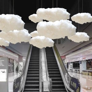 GreenLife GH-018 Simulated Cotton Cloud Wedding Ceiling Hanging Decorations White Romantic Style 1-color Printed Multi-Size