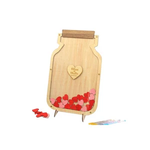 Wooden Wedding Gift Sign in Table Decoration for Birthday Celebration