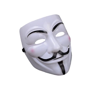 V for Vendetta Inspired White Guy Fawkes Mask for Costume Parties and Cosplay Holiday Supplies