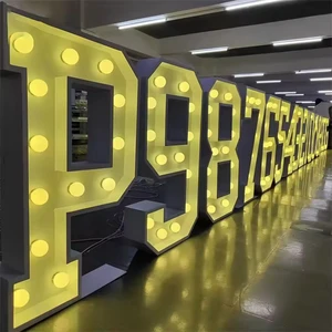 Wedding Supplies Vip Bottle Presenter With Digital Led Letter Board Led Channel Letter Signs Custom Signage Outdoor