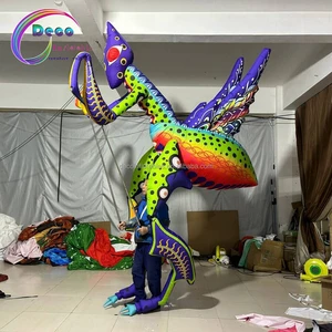 Custom Reality Animal Clothes Inflatable Outdoor Parade Costume Inflatable Mantis Costume
