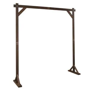 7.2ft Dark Brown Wooden Wedding Arch