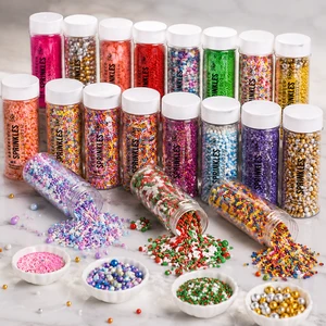 Wholesale Rainbow Mixed Edible Sugar Sprinkles for Cake Decoration and Cupcake Toppers Mixed Sprinkles