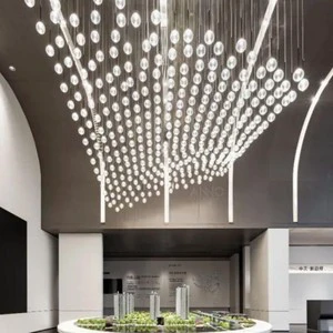 ANNO 2026 High Quality Glass Chandelier Pendant Lamp Luxury High Ceiling Modern Light