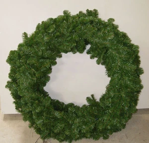 Hot Selling 120cm 180cm Large Christmas Wreath Garland Artificial PVC Home Decoration Festive Ornament Bulk