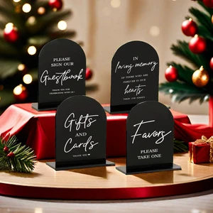 2026 Wedding Decoration Modern Arch Wedding Signs Acrylic Reception Decor and Gifts for Wedding Ceremony Ornaments