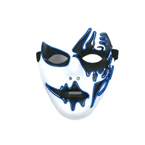 Party Supplies Cute Funny Masquerade Dance Party Cosplay El Mask Halloween Mask Led Mask Holiday lighting