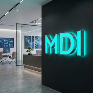 ZHILIN Custom-made LED 3D Acrylic Backlit Sign for Office Wedding Decoration-Waterproof IP65 Customizable Text & Logo
