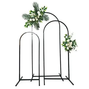 Cheap Stable Human Size 3pcs Set Flower Arch Decoration Metal Wedding Arch Wedding Ceremony Arch
