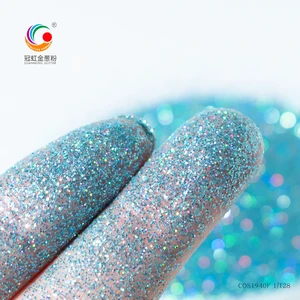 Hot Selling High Flash Festival Holographic Gold Blue Lip Gloss Eyeshadow Laser Glitter Powder Fine Dust Makeup Pigment 1kg