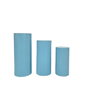 Round Cylinder Plinth Pedestals Cake Background Stand for Wedding Party Events