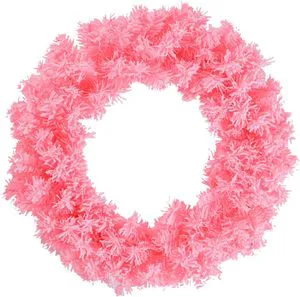 New pink Christmas Wreath Plucked Wreath for Door and Wall Christmas Decorations Christmas Garlands Wreaths