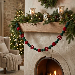 Christmas Ball Garland Xmas Tree Decor Hanging Ornament Home Party Supplies