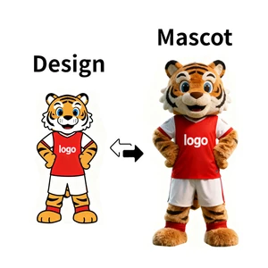 Professional EVA Walking Football Mascot Costume For TV Movie Characters Tiger Design Adult Unisex OEM Service