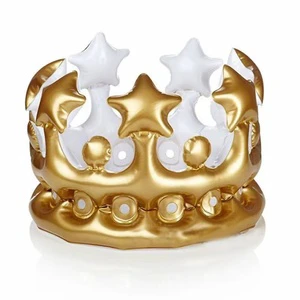 Factory Price Customizable Inflatable Crown Swimming Rings Strawberry Water Game Combination Fun Party Masks