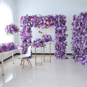 Wedding Arrangement Floral Set Table Rose Flower Ball Centerpiece Runner Artificial Row Stand Arch Flowers For Party Event Decor