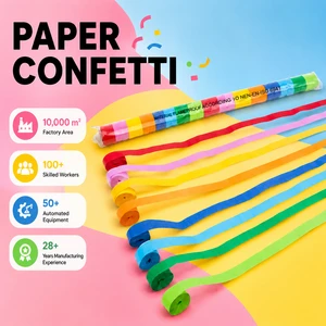 Colorful Paper Party Streamers Festival Decoration Tissue Paper Streamers for Birthday Wedding Celebration