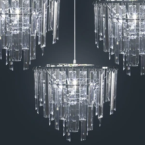 Wedding Decoration Props Ceiling Hanging Lamp Hotel Modern Luxury Acrylic Pendent Chandelier