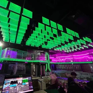 Luminous Panel Ceiling Light Panel Ceiling Light for Nightclub Ktv Bar Wedding Decoration pixel Rgb Luminous Panel Ceiling Light