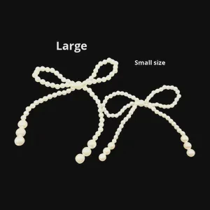 Internet-famous Hot-selling Pearl Embroidered Ethnic Bow Cake Decoration Water Resistant Embossed Heart-shaped Rose Valentine's