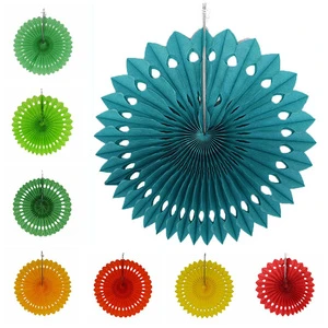 Factory Wholesale Colorful Paper Flower Decorations for Wall Paper Fans Paper Floral Backdrop Decor for Birthday Party Classroom