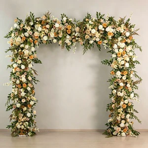 Wholesale High Quality Artificial Flower Arch Backdrop Custom Silk Handmade Durable Eco-Friendly Wedding Event Decorations