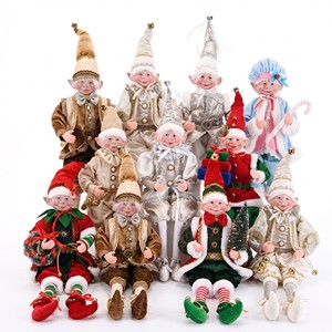 Velvet Luxury Christmas Elf Doll Bulk Buy Nordic Gold Large Decoracao De Natal Christmas Decorations Christmas Markets