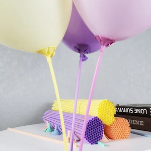 100pcs Light Balloons Holders Stick Wholesale Graduation Centerpieces for Tables Party Wedding Decoration 16 Inch Balloon Stick