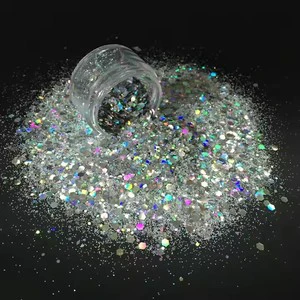 Bulk Holographic Chunky Mixed Glitter Powder Nail Art Glitter for Crafts DIY Festive Decoration Party Supplies Wholesale