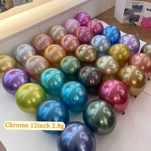 Balloons Wholesale 10 Inch Glossy Metal Pearl Latex Balloons Thick Chrome Metallic Colors Helium Air Balls Globos