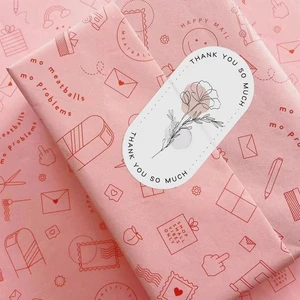 New Design Logo Printed Custom Wrapping Paper Shoe Clothes Packing Gift Wrap Paper Eco Friendly Paper Silk Tissues