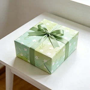 Wholesale Custom-patterned Floral Green Wrapping Paper For Gift Packaging, Used For Packaging Items