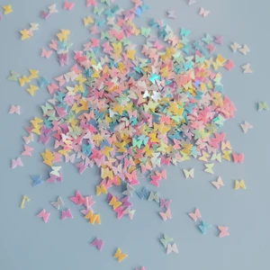 Wholesale 500g/Lot Mixed Color Butterfly Party Glitter PVC Confetti Sequins for Wedding Nail Art Valentines Party Decorations