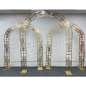 Prettiest Elegant Detachable Reception Stage Metal Backdrop Stands Modern Wedding Decor Lightweight