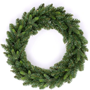 UMIND High Quality Modern Design Minimalist Style All Green PE Mixed PVC Christmas Wreath