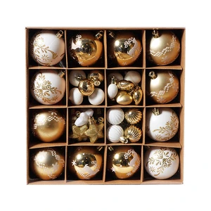 Luxury Christmas Decorations Plastic Ball Set Hou Christmas Tree Decorative Christmas Tree Ornaments