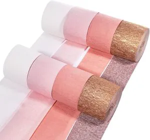 Hot Sale Macaron Color Crepe Paper Tassels Roll Garland Christmas Wedding Party Decoration