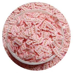 Kawaii Strawberry Cakes Polymer Clay Slices Fruit Handmade Sprinkles for Diy Scrapbook Phone Cover Embellishment